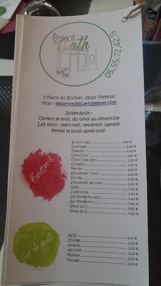 Le Bistrot des Cath - Menu Image 1